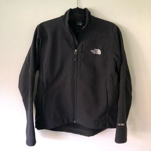Black North Face soft shell jacket